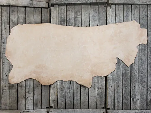 Buffed skirting leather