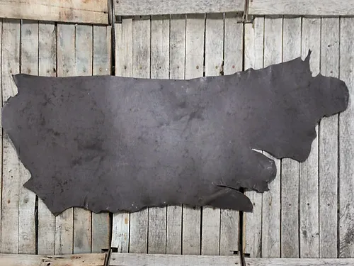 Chocolate skirting leather